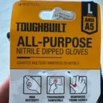 TOUGHBUILT TB-P2-112-5-L Nitrile Super Abrasion Resistant Cut Resistant Touch Screen Work Gloves Hand Protection photo review